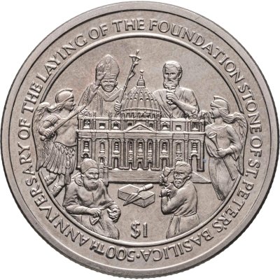 купить Сьерра-Леоне 1 доллар (dollar) 2006 "500 лет началу строительства Собора Святого Петра"