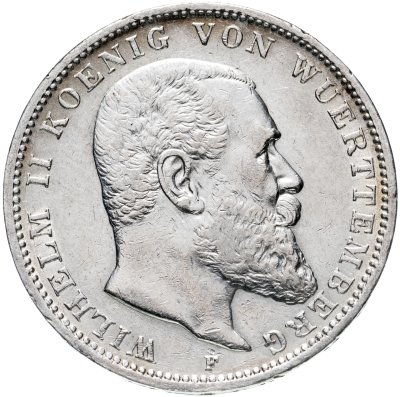 купить Германская Империя, Вюртемберг 3 марки (mark) 1910
