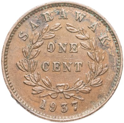 купить Саравак 1 цент (cent) 1937