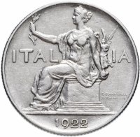 купить Италия 1 лира (lira) 1922