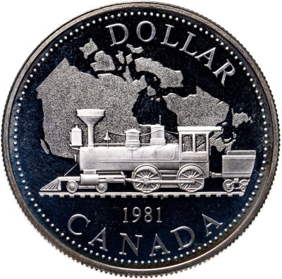 купить Канада 1 доллар (dollar) 1981 "100 лет Трансконтинентальной железной дороге"