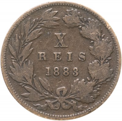 купить Португалия 10 рейс (reis) 1883