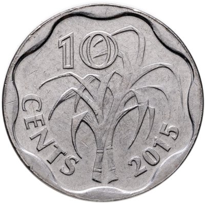 купить Свазиленд 10 центов 2015 Мсвати III