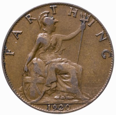 купить Великобритания 1 фартинг (farthing) 1920