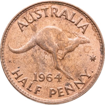 купить Австралия 1/2 пенни (penny) 1964