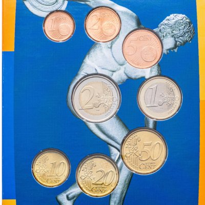 купить Греция набор евро 2002 (7 монет) + 2 евро 2004 "Олимпийские игры в Афинах"