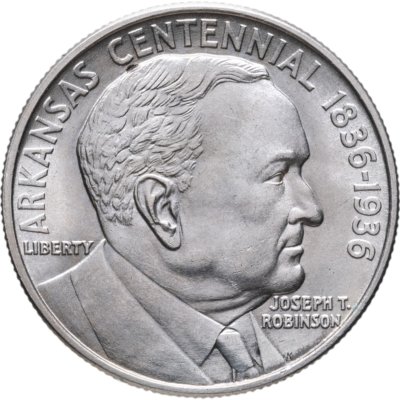 купить США 50 центов (1/2 доллара, half dollar) 1936 "100 лет штату Арканзас, Джозеф Тейлор Робинсон"