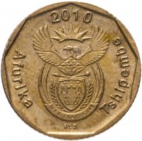 купить ЮАР 10 центов (cents) 2010 надпись "Afrika Tshipembe"