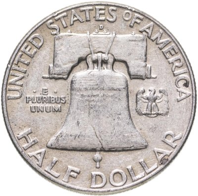 купить США 50 центов (1/2 доллара, half dollar) 1962 "Franklin Half Dollar"