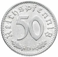 купить Германия (Третий Рейх) 50 рейхспфеннигов (reichpfennig) 1935 D