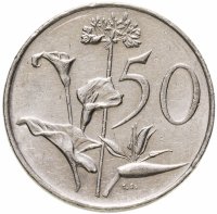 купить ЮАР 50 центов (cents) 1970-1990, случайная дата