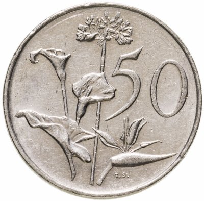 купить ЮАР 50 центов (cents) 1970-1990, случайная дата