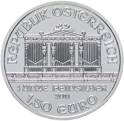купить Австрия 1,5 евро 2011 "Венская филармония"