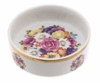купить Пепельница с цветочным декором, фарфор, деколь с прорисовкой, золочение, Западная Европа, 1980-1990 гг.