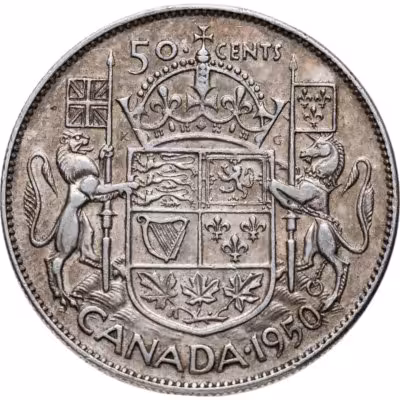 купить Канада 50 центов (cents) 1950-1951