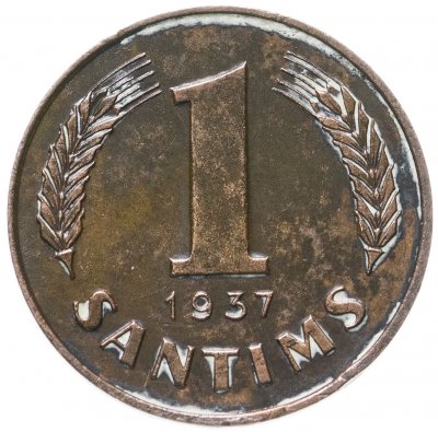 купить Латвия 1 сантим 1937