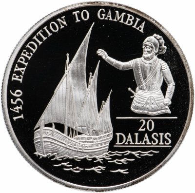 купить Гамбия 20 даласи (dalasis) 1993 "Генрих Мореплаватель"