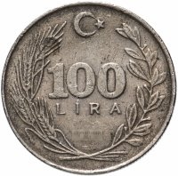 Купить Турция 100 лир (lira) 1984-1988, случайная дата