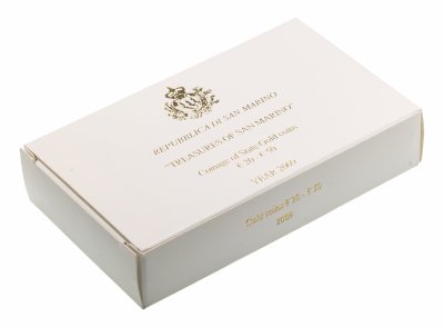 купить Сан-Марино набор из двух золотых монет 20 и 50 Евро (euro) 2009 Proof TESORI SAMMARINESI «СОКРОВИЩА САН-МАРИНО»