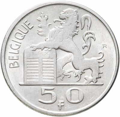 купить Бельгия 50 франков (francs) 1951 Надпись на французском - 'BELGIQUE'