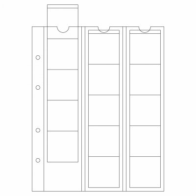 купить Лист Leuchtturm (Германия) формата Optima (200х250 мм) M15 на 15 ячеек для монет до 42мм, 338032