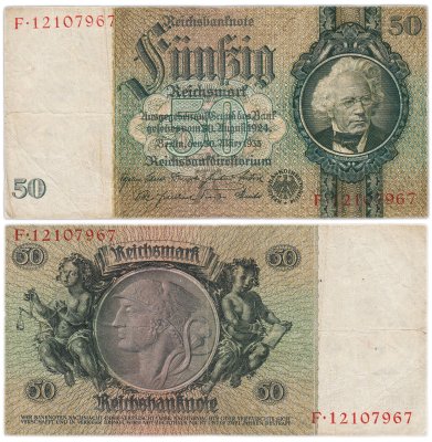 купить Германия 50 рейхсмарок 1933 (Pick 182)