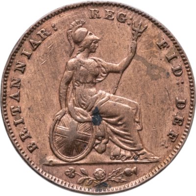 купить Великобритания 1 фартинг (farthing) 1853