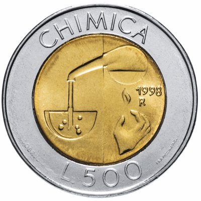 купить Сан-Марино 500 лир (lire) 1998 "Химия"