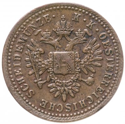 купить Австрия 1 крейцер (kreuzer) 1851 B знак монетного двора "B" - Кремница