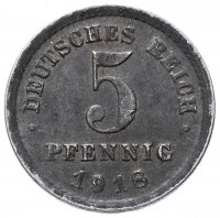 купить Германия 5 пфеннигов 1915-1922