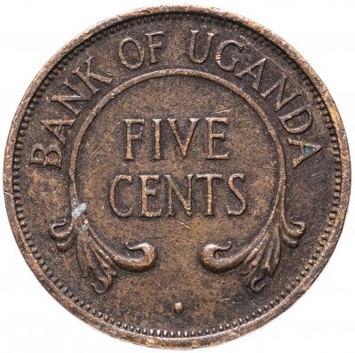 купить Уганда 5 центов (cents) 1966