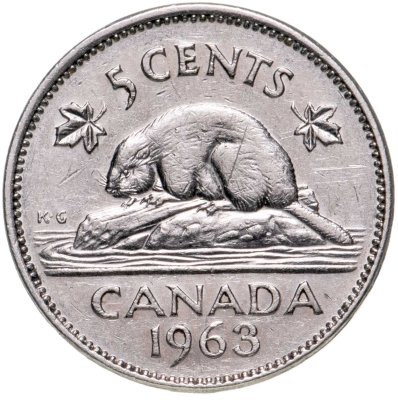 купить Канада 5 центов (cents) 1963