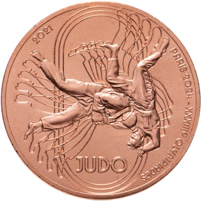 купить Франция 1/4 евро (euro) 2021 Олимпийские игры в Париже 2024 - Дзюдо