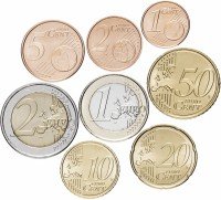 Купить Люксембург набор монет евро 2009 (8 штук)