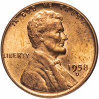 Купить США 1 цент 1958 D