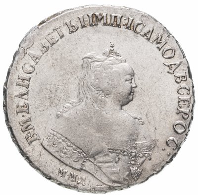 купить 1 рубль 1744 ММД, Биткин №115 (R1)