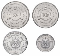 купить Бурунди набор монет 1980-2011 (4 штуки)