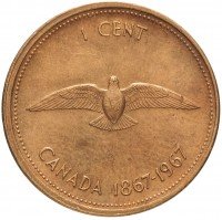купить Канада 1 цент 1967