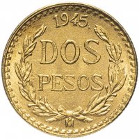 Купить Мексика 2 песо (pesos) 1945