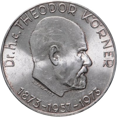 купить Австрия 50 шиллингов (shillings) 1973 "100 лет со дня рождения Теодора Кёрнера"