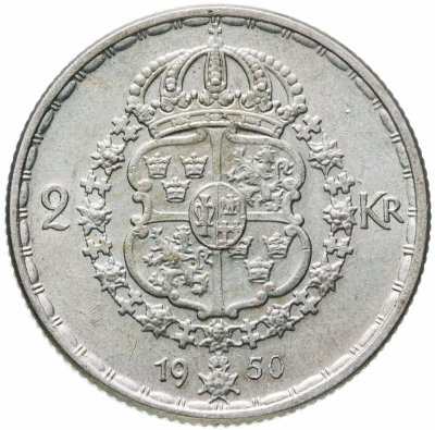 купить Швеция 2 кроны 1950