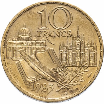 купить Франция 10 франков (francs) 1983 "200 лет со дня рождения Стендаля"
