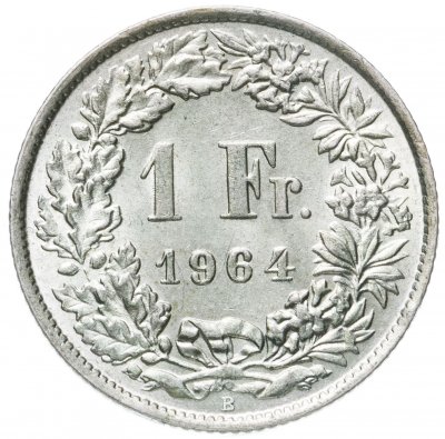 купить Швейцария 1 франк (franc) 1964