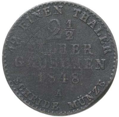 купить Пруссия 2½ серебряных гроша, 1848