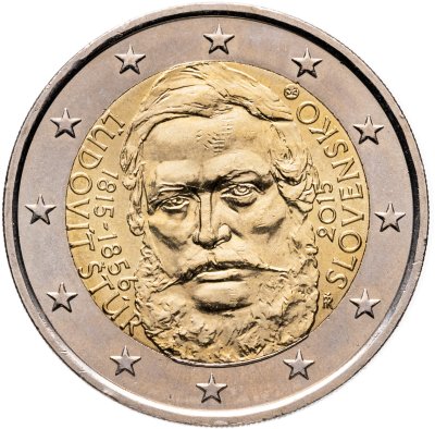купить Словакия 2 евро (euro) 2015 "200 лет со дня рождения общественного деятеля Людовита Штура"