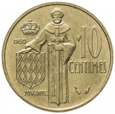 купить Монако 10 сантимов 1977
