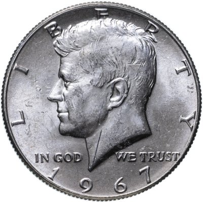 купить США 50 центов (1/2 доллара, half dollar) 1967 Kennedy Half Dollar (Кеннеди)
