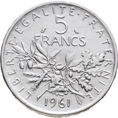 купить Франция 5 франков (francs) 1961