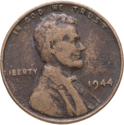 купить США 1 цент (cent) 1944 "Линкольн, пшеничный цент (Wheat Penny)"