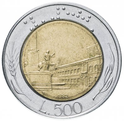 купить Италия 500 лир 1982 "Квиринальский дворец"